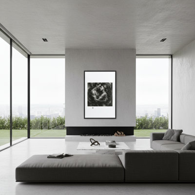 Art mural encadré Soul Soul par Kasian Art Studio - cadre blanc