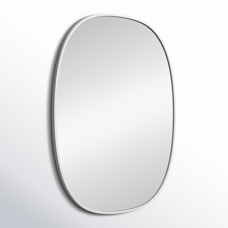 Miroir mural Sabine, Argent, 36 po x 27 po