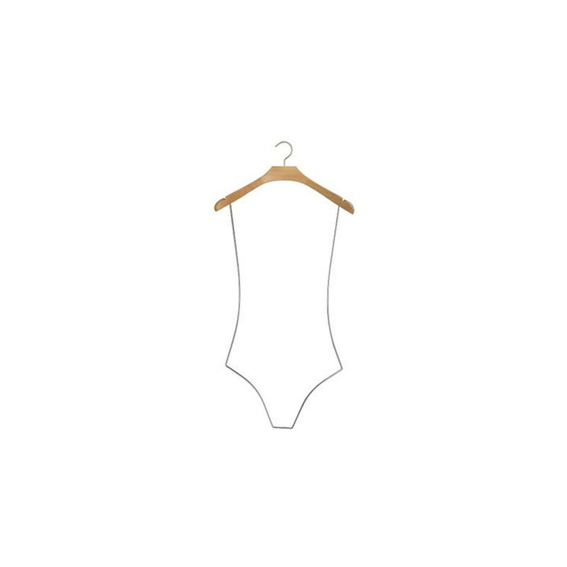Cintre standard Oslinde, Naturel / chrome brossé