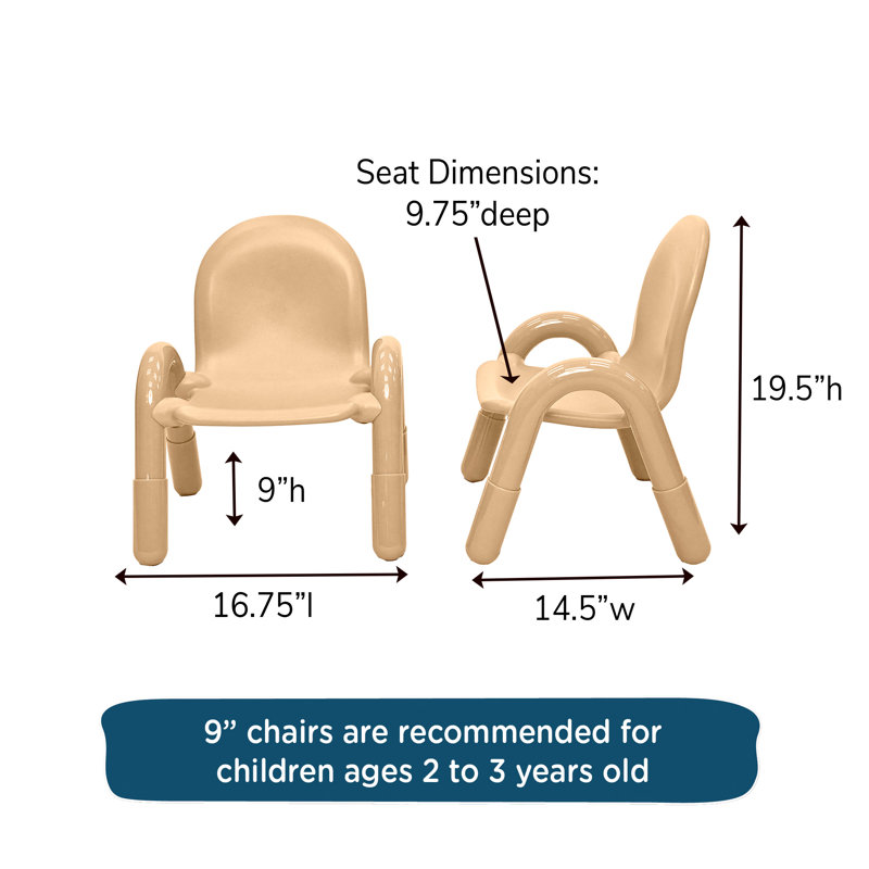 Chaise pour enfant BaseLine, Tanné, 9", 2