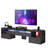 Begga 78.7" LED Light Turnable Combination TV stand with Power Outlet-1663095760