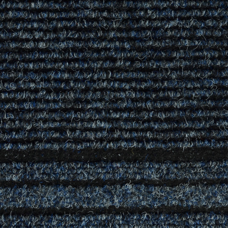 Pacjo Non-Slip Striped Doormat, Blue, Rectangle 67 x 121.92cm