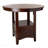 Round Counter Height Dining Table Solid Wood Storage Shelve