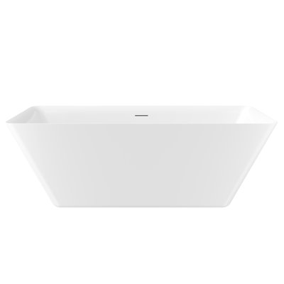 66" x 30" Freestanding Soaking Acrylic Bathtub