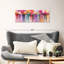 «Flowers Paint Drip», reproduction sur toile-115939909