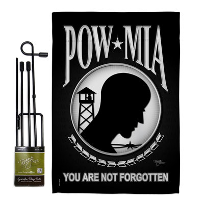 Double Sided 18.5'' H x 13'' W Polyester Flag Set
