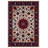 Kenzah Collection Digital Print Cotton-Polyester Burgundy Floral Rug-490794418