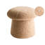 EUFAULA 45cm Wide Round Solid Colour Pouffe Ottoman