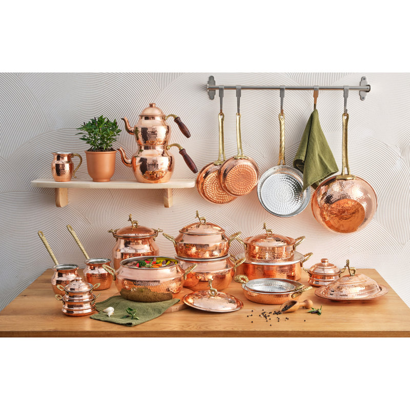 Karaca Alacahöyük Copper Sauce Pan, 22cm, Copper