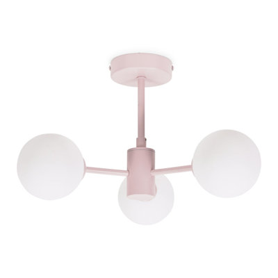 Rayville Glass Semi Flush Mount