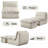 Armless Memory Foam Lounger Bean Bag Chair With Ottoman For Adults And Kids-719359812