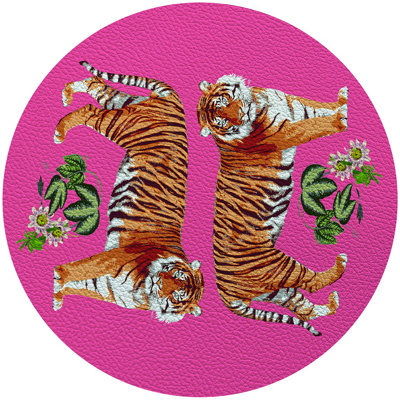 Tiger Seeing Double 16" Vinyl Placemat