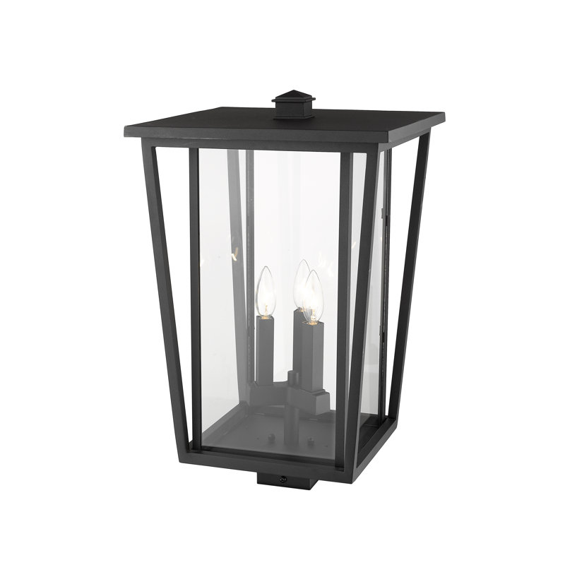 Luminaire suspendu à 3 lumières Amreet, Noir