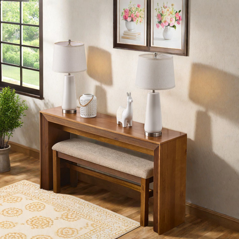 Space Saving Dining Table Sets(must Include Both Table And Chair), Mdf Wood Rustic Home Set