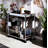 Lisses Chrome Finish Serving Cart(No Include Stool)