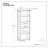 Amherst 30 inch 5 Shelf Bookcase
