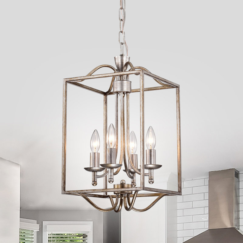 Luminaire suspendu géométrique 4 lumières Andreena