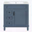 Meuble-lavabo de 30 pouces avec lavabo en céramique, conception compacte-117981637