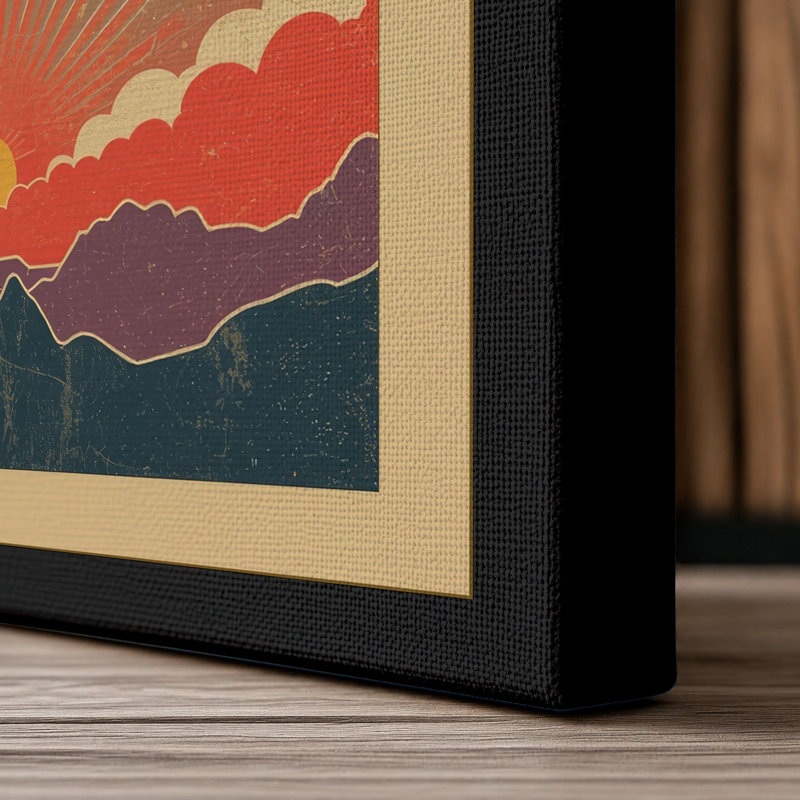 Good Times Retro - Wrapped Canvas, 24x16 - 61.0 x 40.6 cm, Black Border
