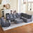 Bean Bag Ottoman, Foot Rest, Pouf Ottoman, Fireside Chair Memory Foam Lazy Bean Bag Sofa For Living Room, Bedroom, Dorm, Office-1083423934