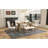 Rectangular Trestle Table and 4 Upholstered Chairs & Bench-2065910329
