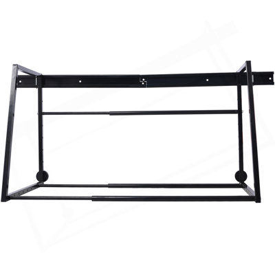 Support de rangement mural multi-pneus robuste et réglable, noir