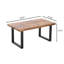 Table basse en MDF, petite table basse, canapé en noyer avec pieds en métal