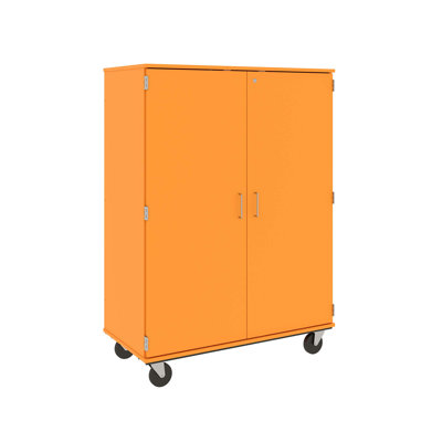 12 Compartments Mobile Classroom Cabinet with Locking Doors