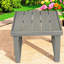 Tables de patio compactes, table d'appoint rustique en bois d'acacia pour la maison extérieure