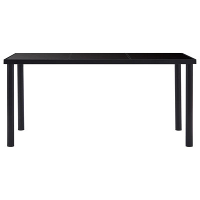 Searcy Glass Top Metal Base Dining Table