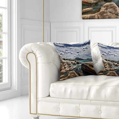 Coussin Rocky Beach with Dramatic Sky - Sea & Shore