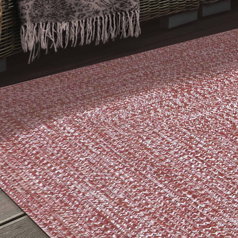 Ulmer Braided Reversible Two-Tone Indoor Outdoor Runner or Area Rug, Rectangle 8' X 10'