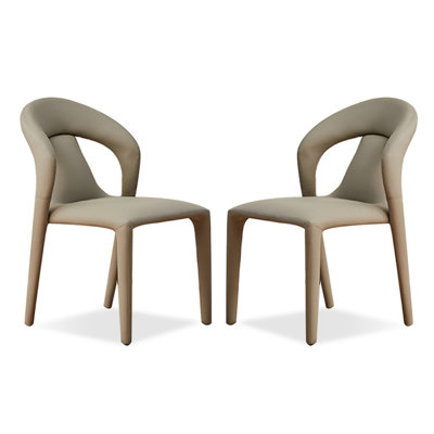 Green Solid back side Chair(Set of 2)
