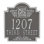 Monogram 2-Line Wall Address Plaque