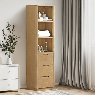 Kaiser 20in. Washed Ash Grey Storage Cabinet for Bathroom, Kitchen and Living Room