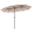 Large Patio Umbrella For 6-8 Person Rectangular/Oval Table, 12 Ribs Rustproof Steel Frame, Uv Protected Waterproof, Easy Crank Lift-942247952-942247956