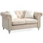 Causeuse élégante beige avec touche moderne-730166870