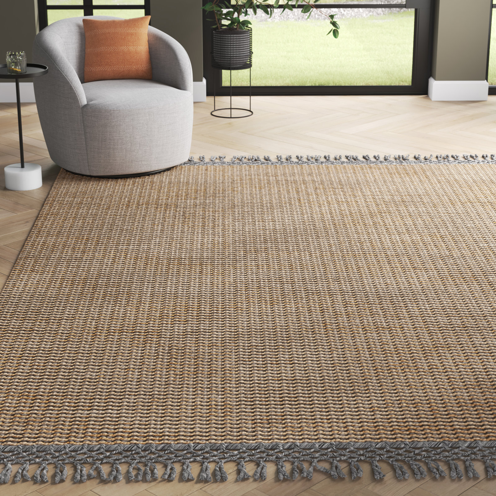 Blume Handmade Rug, Rectangle 5' x 7'6"