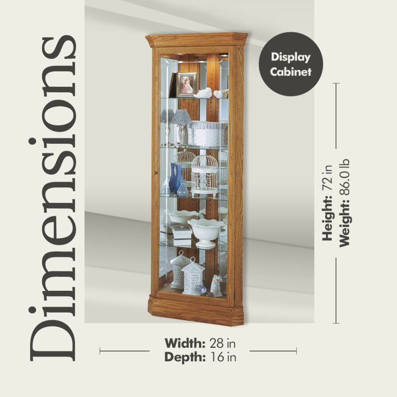 Corner Display Curio Cabinet