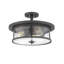 Plafonnier encastré cylindrique simple 15,75 po Attah-1182939750