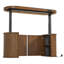 Bureau debout électrique de 55,1 pouces de large avec rangement, bureau à hauteur réglable pour bureau à domicile avec armoire-2112508861