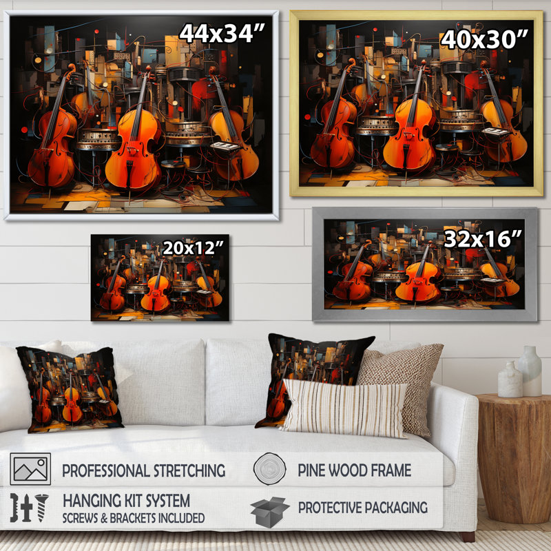 «Margeir Sunlit Symphony III», reproduction sur toile, H 12 po x l 20 po x P 1 po, Cadre flottant noir