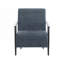 Fauteuil club en polyester rembourré à 4 pieds