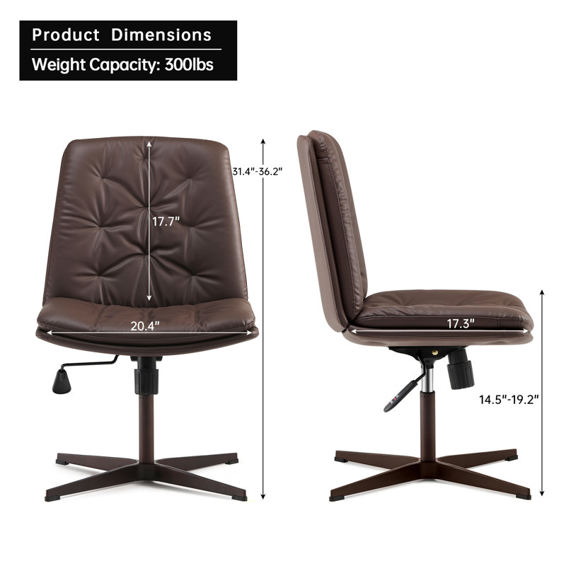 Chaise de travail Jhovan, Brun