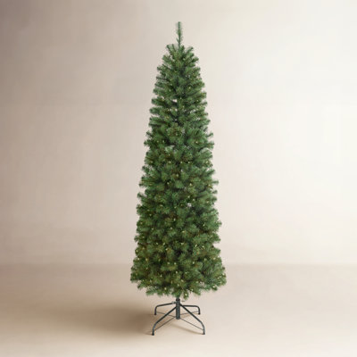 90' Lighted Artificial Fir Christmas Tree