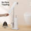 Freestanding Toilet Paper Holder With Toilet Brush With Marbel Base