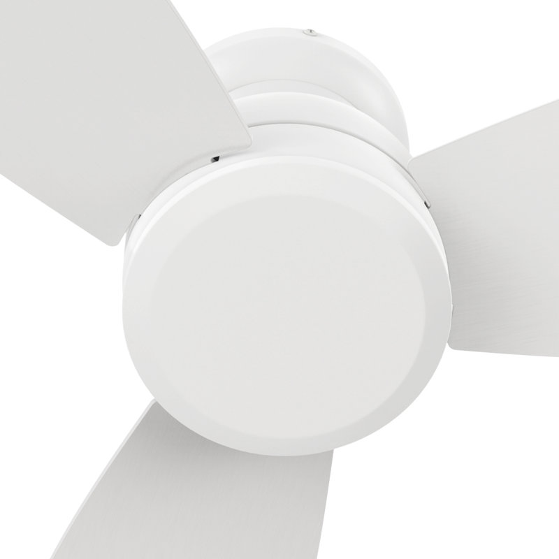 Télécommande de ventilateur de plafond à 3 pales 44 po sans lumière 44 po, Blanc