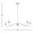 Abigeal 5 - Light Candle Style Classic Chandelier in Matte Black-631160394