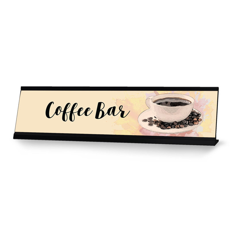 Coffee Bar Nameplate