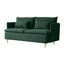 Causeuse moderne en lin de coton Emerald